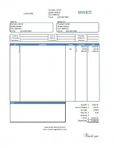 Sales Invoice Template