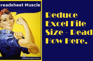 How to reduce excel file size