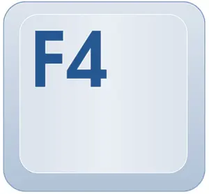 Excel F4 Key