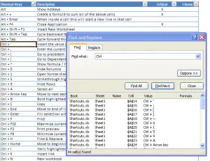 Excel Find All