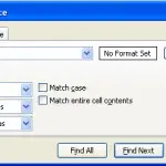 Excel Find Options Expanded