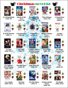 Best Christmas Movies Printable