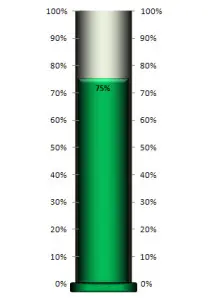 Green Thermometer w Base