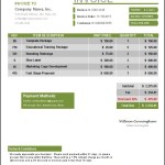 Invoice Template Everest Green
