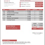 Invoice Template Everest Red