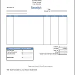 Service Receipt Template