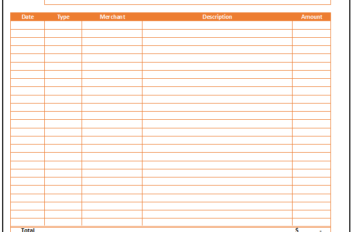 Expense Report Template