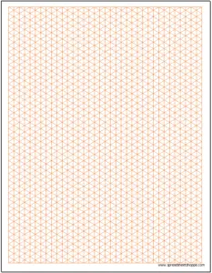 Graph Paper - Isometric .25 inch Excel Template