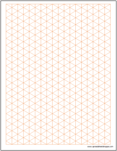 Graph Paper - Isometric .5 inch Excel Template