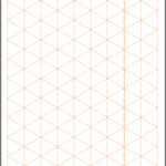 Graph Paper - Isometric 1 inch Excel Template