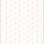 Graph Paper - Isometric 1 inch Excel Template