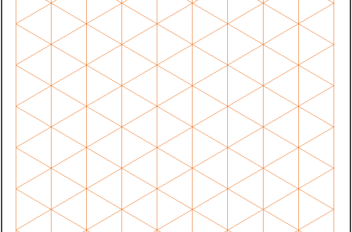 Graph Paper - Isometric 1 inch Excel Template