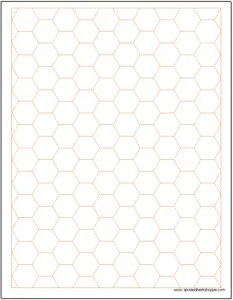 hexagonal graph paper template https www spreadsheetshoppe com
