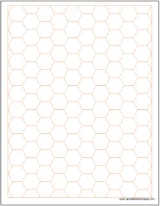 Hexagonal Graph Paper Excel Template