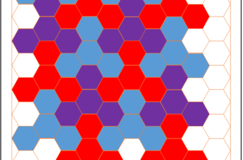Hexagonal Tessellation Graph Paper Example