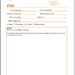 Fax Cover Sheet Template