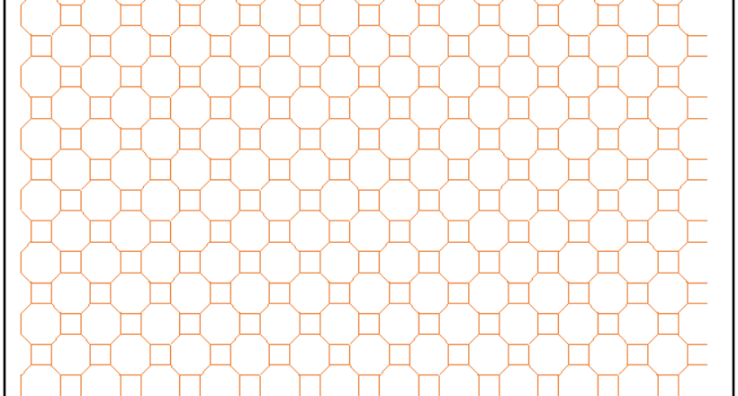 Octagonal and Square Graph Paper Template