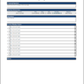 Simple Agenda Excel Template