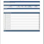 Simple Agenda Excel Template