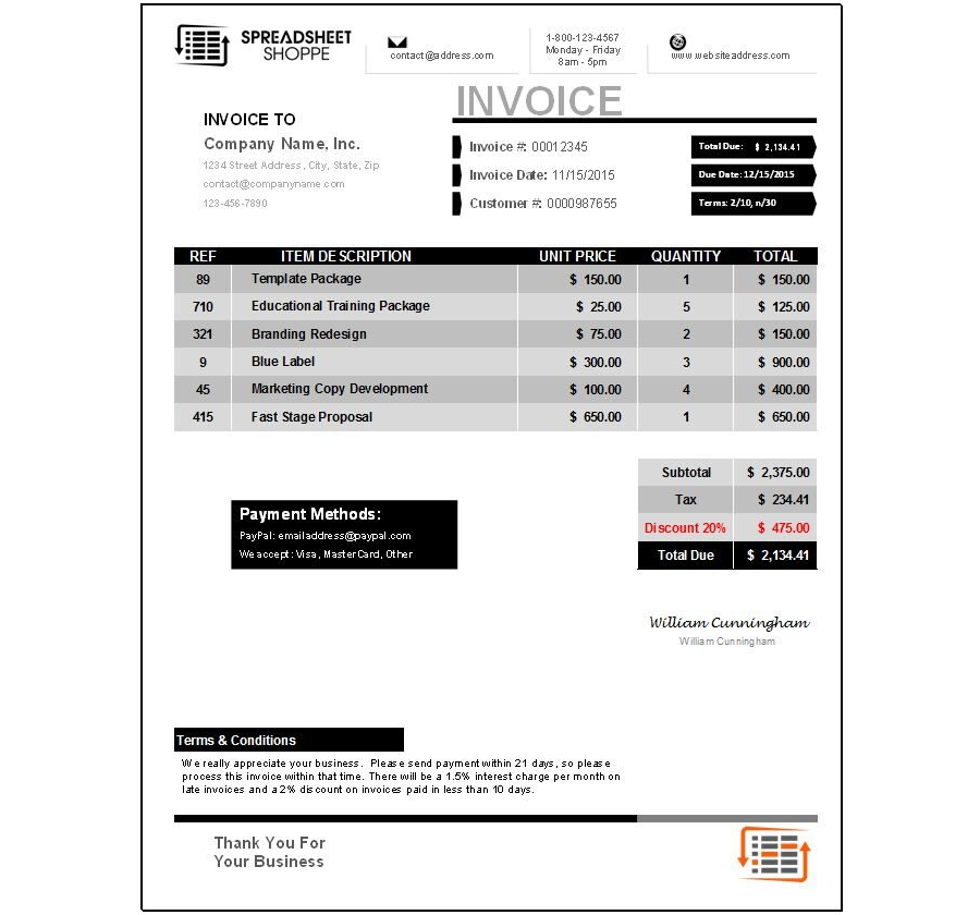 Premium Invoice Download (Everest-Black)