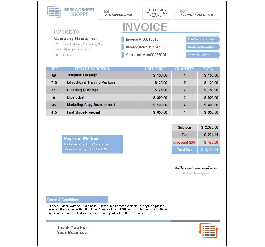 Premium Invoice Download (Everest-Blue)