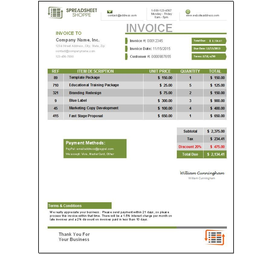Premium Invoice Download (Everest-Green)