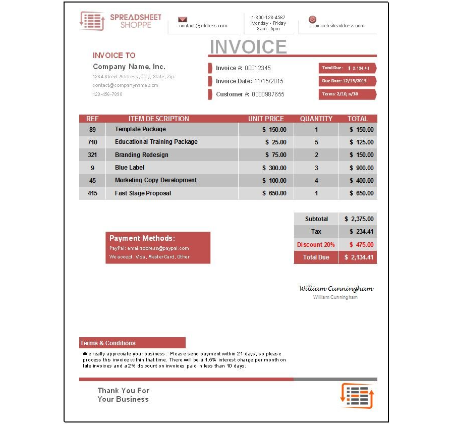 Premium Invoice Download (Everest-Red)
